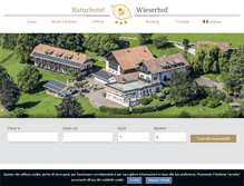 Tablet Screenshot of naturhotelwieserhof.com
